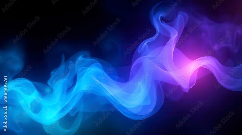 Fototapeta premium Abstract Blue and Purple Smoke