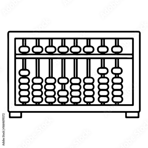 abacus on white background