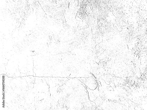 A rough, white textured surface fills the frame. Cracks and an overlay of grunge create an abstract design. The surface has an uneven tone, adding to the texture.