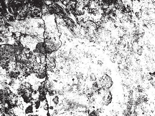 A high-contrast black and white texture featuring cracks, spots, and rough surface details. Ideal for abstract designs, backgrounds, or overlay effects for visual projects.
