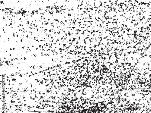 Distressed monochrome background featuring a speckled texture with scratches and splatters creating an abstract, aged effect. The black and white tones enhance the texture.