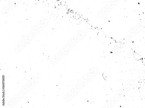 A white canvas, overlayed with a texture of black dots, specks, spots, and granular particles creates a gritty, distressed grunge effect. The details add depth and visual interest.