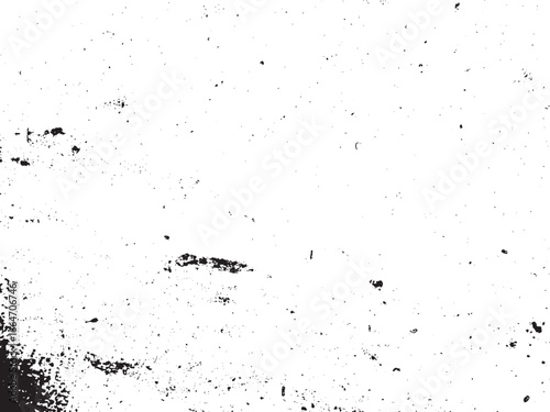 This image features an abstract pattern of black spots and smudges against a stark white background, creating a high-contrast textural effect. It is graphic and organic.