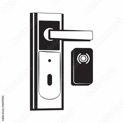 Doorbell camera system featuring smart doorbell camera with floodlight provides an integrated home security solution. Components of smart doorbell camera with floodlight, includes modern handle,