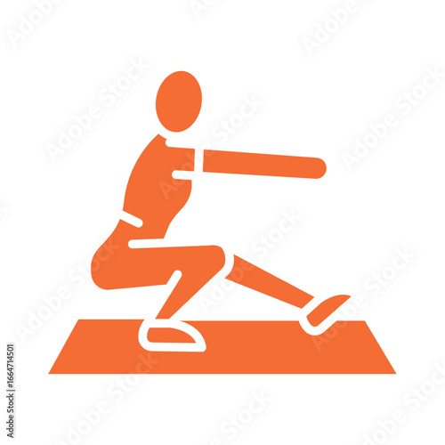 pistol squats color flat icon for digital and print projects.