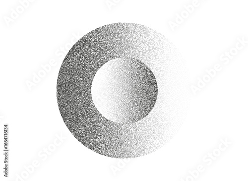Spray noise gradient. Dot dissolve effect. Abstract dotwork. Vector illustration