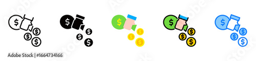 Expense icon multiple style 