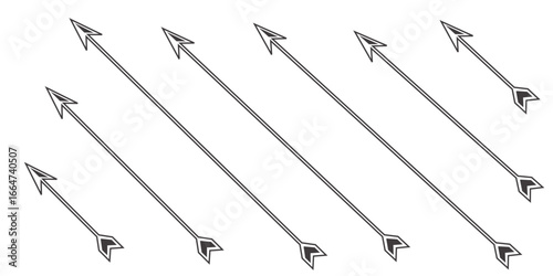 A geometric optical illusion featuring a grid of diagonal arrows crossing each other, creating a diamond-shaped lattice. The arrows alternate in directions, forming a hypnotic pattern. The structure.