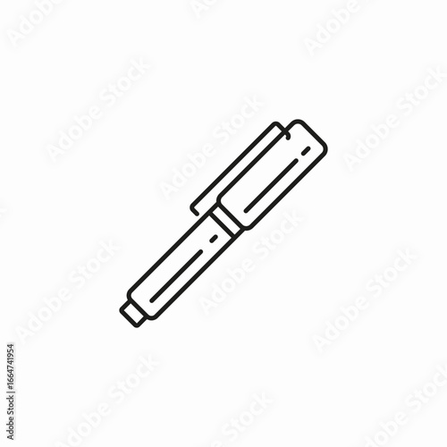 marker pen writing icon sign vector