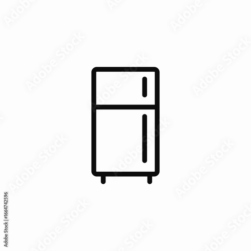 refrigerator appliance storage icon sign vector
