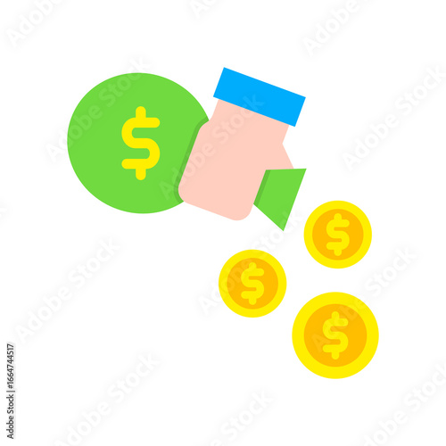 Expense flat icon