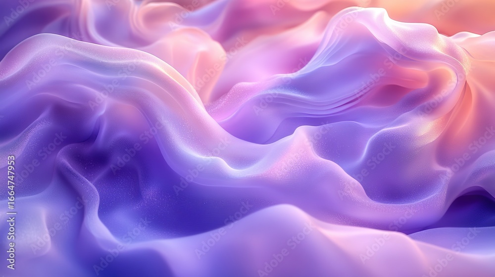 Obraz premium Dark Background with Purple, Lavender & White Glass Gradient, Delicate Grain & Soft Illumination for Elegance, Motion & Dreamy Atmosphere