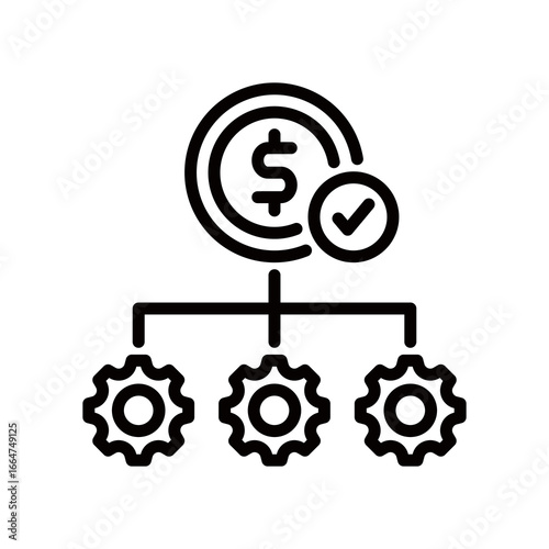 Cost line icon