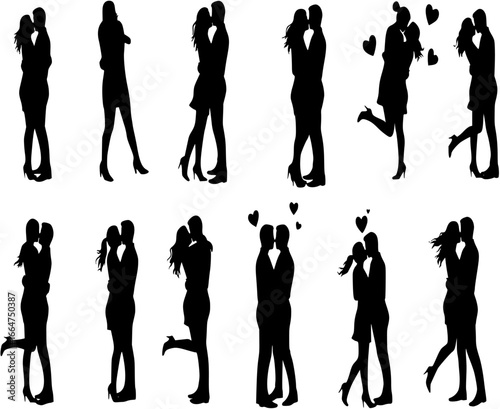 set of romantic couple 