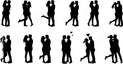 set of romantic couple 