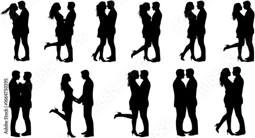 set of romantic couple 
