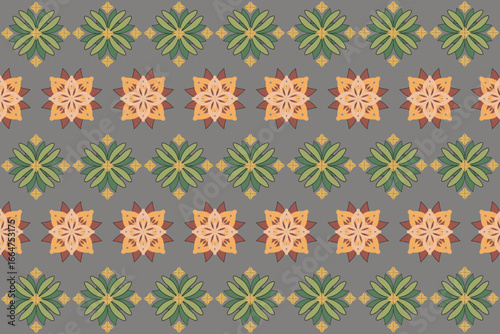 Damask patterns often feature symmetrical patterns that reference nature