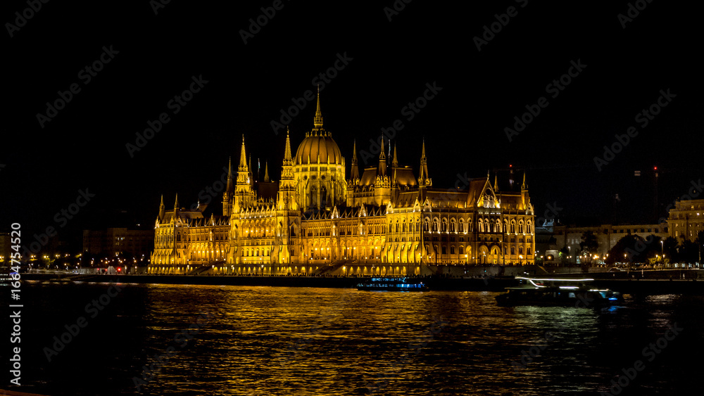 Fototapeta premium Budapest Hungary 18072025 The Huge Parliament