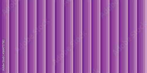 Abstract. 3D. Purple. A seamless vector background with vertical volumetric stripes and a smooth gradient for a modern website, a presentation backdrop, or a stylish poster design element.
