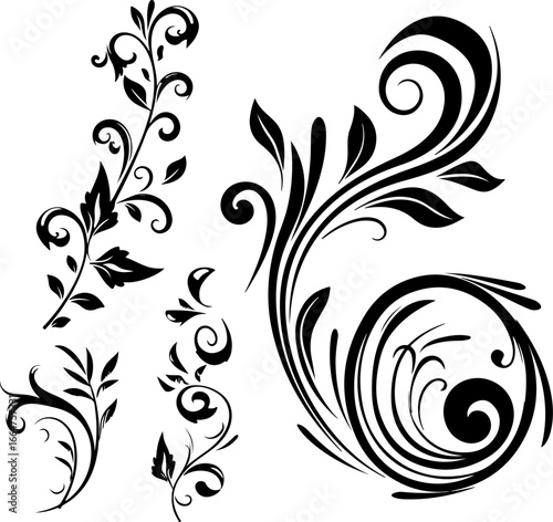 "Elegant Vintage Floral Ornaments"