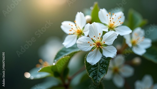 white cherry blossom