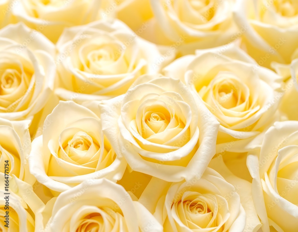 Close-up of many pale yellow roses (1) Close-up of many pale yellow roses (1)