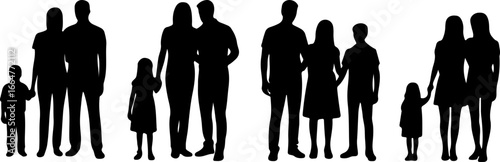 "Family Love Silhouette Art"