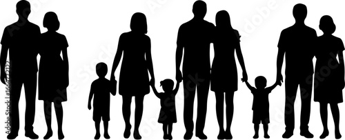 "Family Love Silhouette Art"