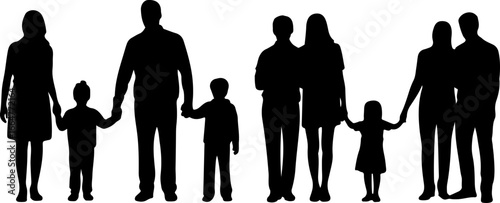"Family Love Silhouette Art"