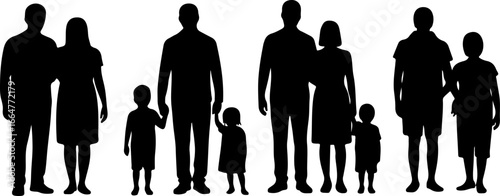 "Family Love Silhouette Art"