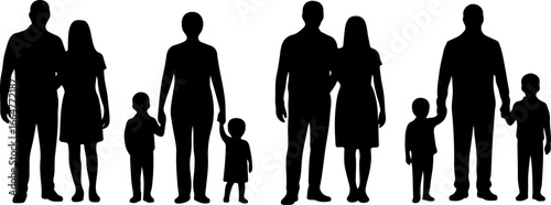 "Family Love Silhouette Art"