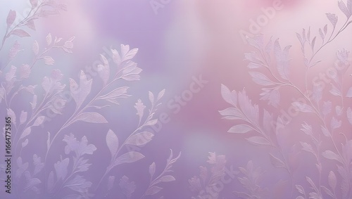 Lavender to Pink Floral Pattern
