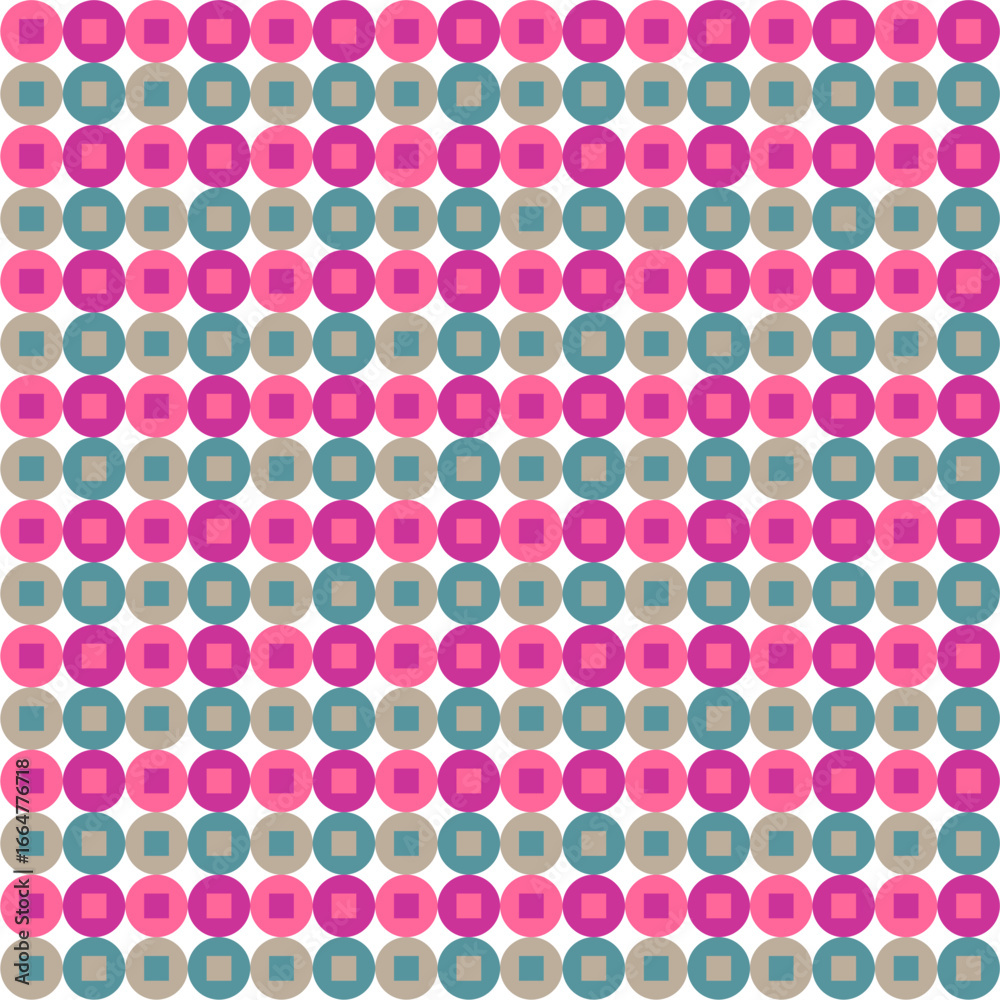  Seamless pattern with polka dot circles vector artistic print for textile paper decor wallpaper background endless creative art