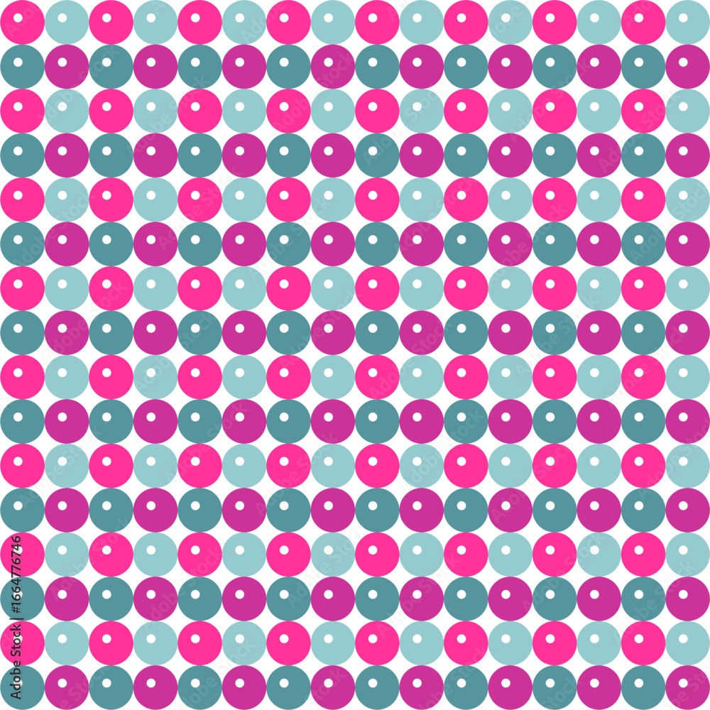  Seamless pattern with polka dot circles vector artistic print for textile paper decor wallpaper background endless creative art
