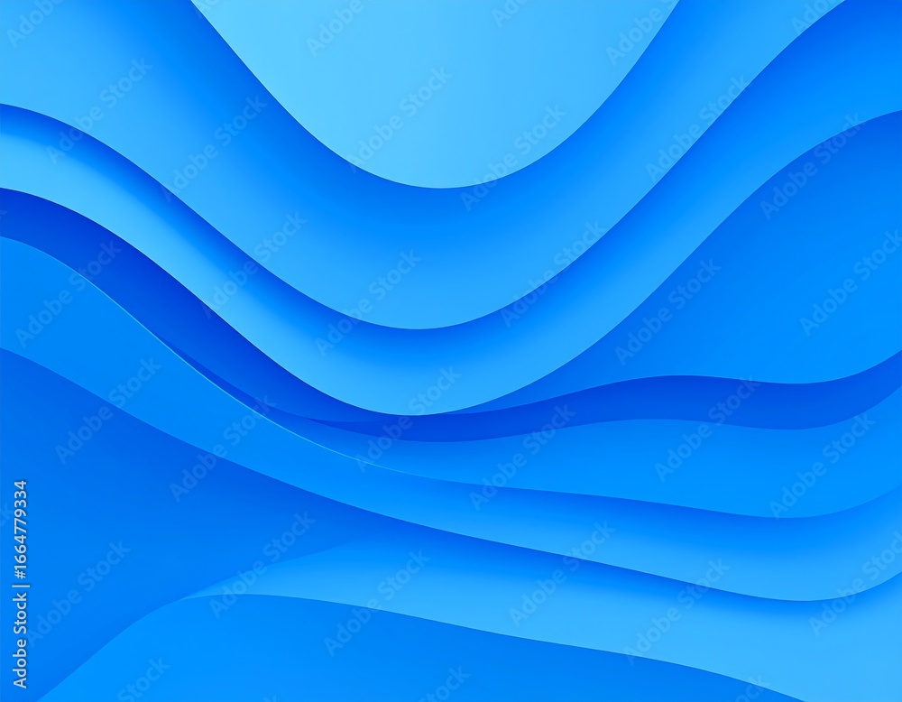 Fototapeta premium Abstract blue wavy background (2)