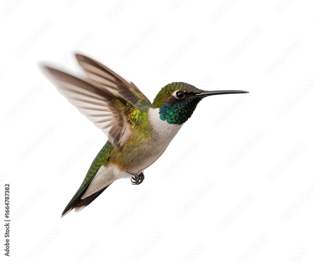 Fototapeta premium Beautiful Hummingbird isolated on transparent background
