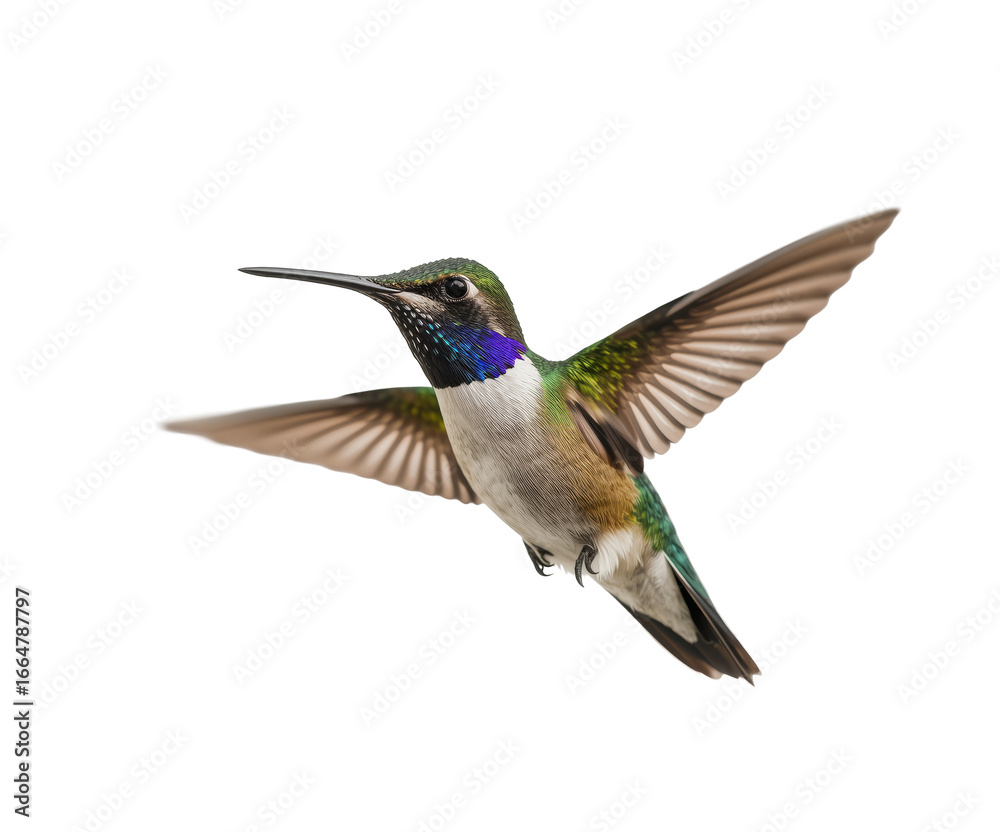Fototapeta premium Beautiful Hummingbird isolated on transparent background