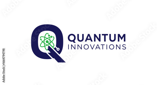 highresolution quantum innovations logo a sleek transparent background design for seamless branding integration