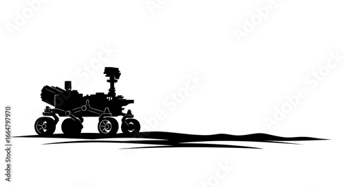 highresolution mars rover silhouette transparent background png for design projects presentations