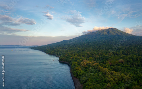 Obraz na płótnie Mount Tangkoko is a stratovolcano in the north of Sulawesi island in Indonesia,