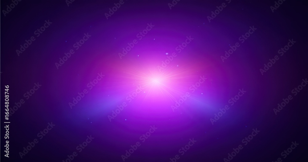 Fototapeta premium Vibrant purple and violet light effect with a central light source.