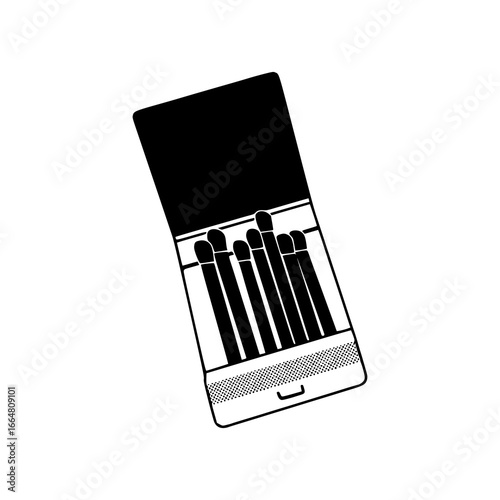 vintage book of matches illustration