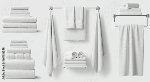 Luxurious Soft Cotton Towel Sets for Bathrooms and Kitchens Creating a Spa-Like Experience at Home with Plush Absorbent Towels