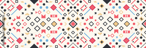 Minimal Memphis-style vector with scattered geometric elements – Great for youth-oriented branding, poster designs, or pop art content.