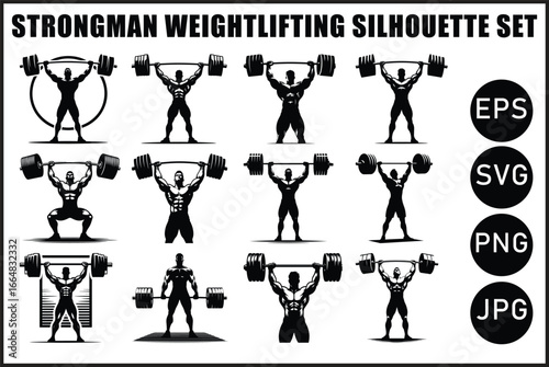Vintage Strongman Weightlifting Bundle