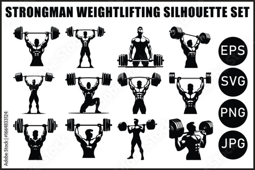 Vintage Strongman Weightlifting Bundle