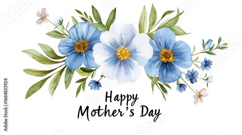 Beautiful Floral Arrangement for Mother's Day Greeting Card Design