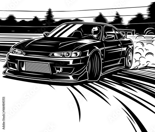 Drift Car in Action