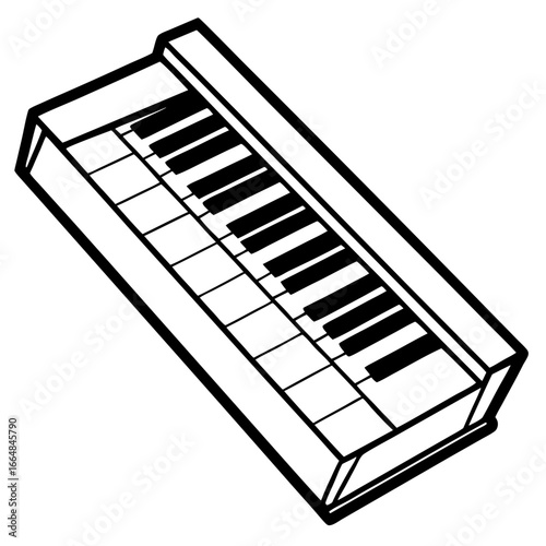 Piano Keys Design Vector
