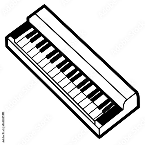 Piano Keys Design Vector